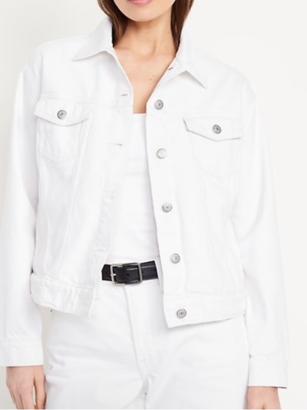 White denim jacket